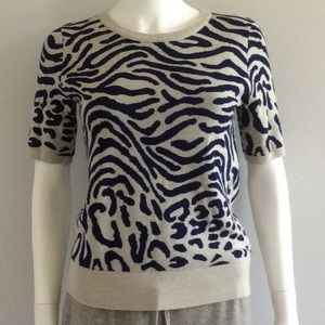 Club Monaco Animal Print Sweater